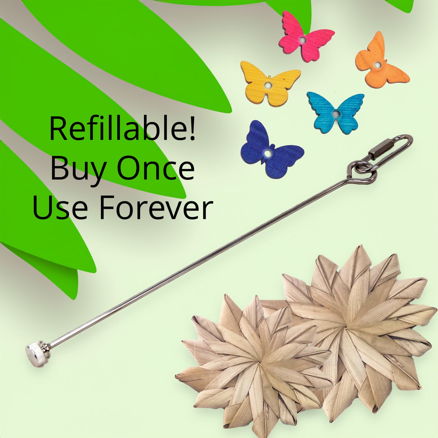 Indispensable Reusable Stainless Steel Skewer
