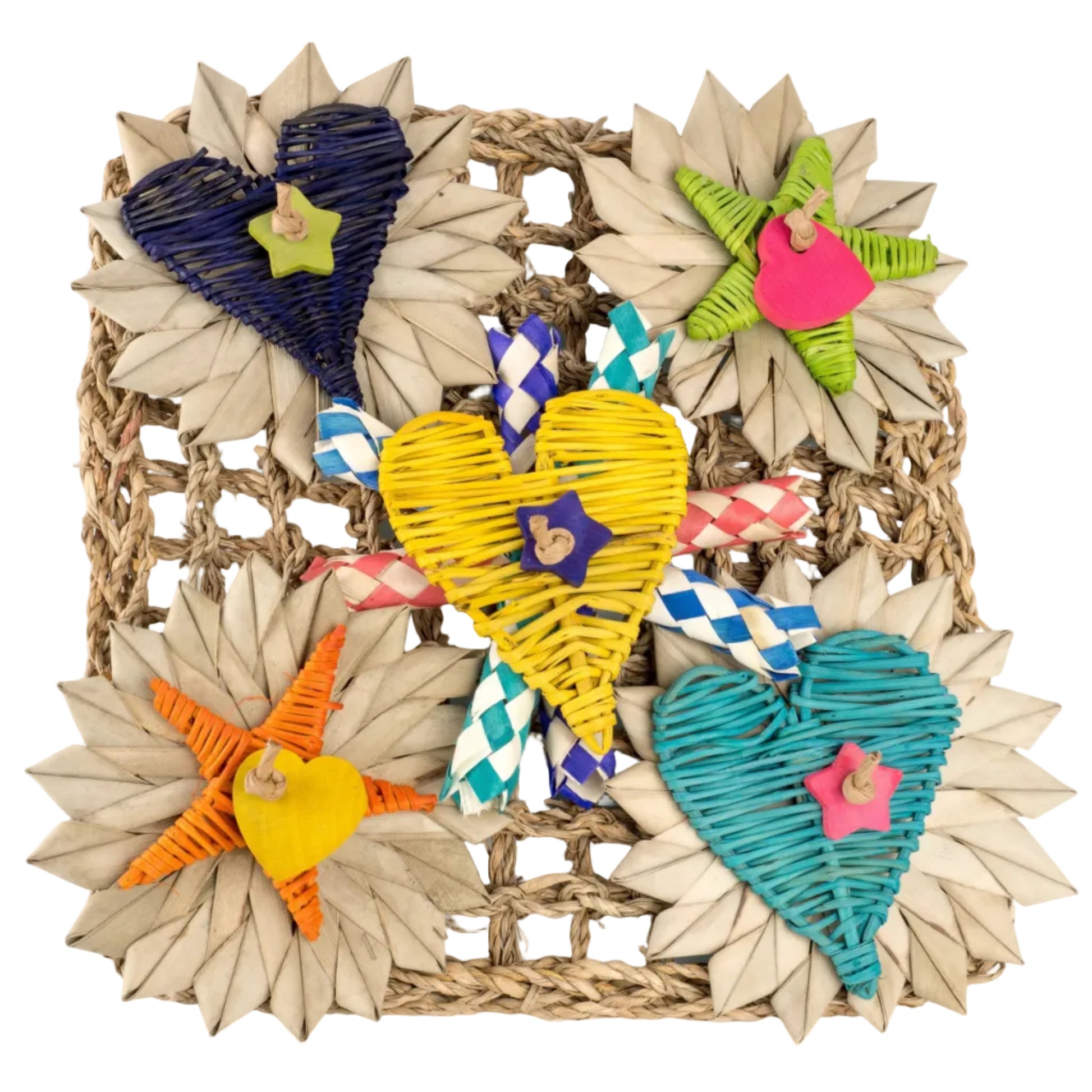 Seagrass Mat Chew Toy for Guinea Pig, Bunny Rabbit, Chinchilla - Fuzzy's Chomp and Chew Activity Mat