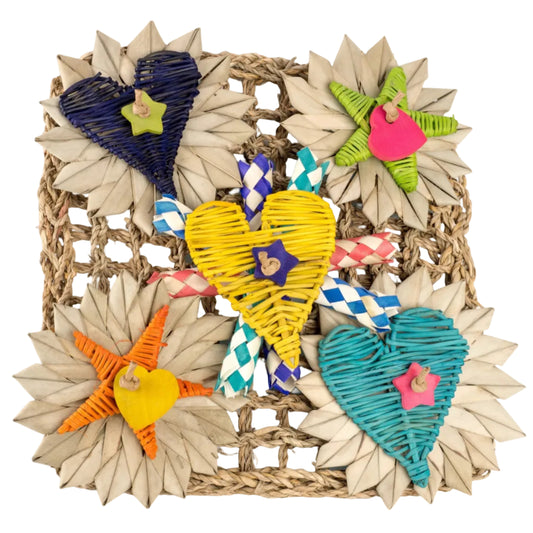 Seagrass Mat Chew Toy for Guinea Pig, Bunny Rabbit, Chinchilla - Fuzzy's Chomp and Chew Activity Mat