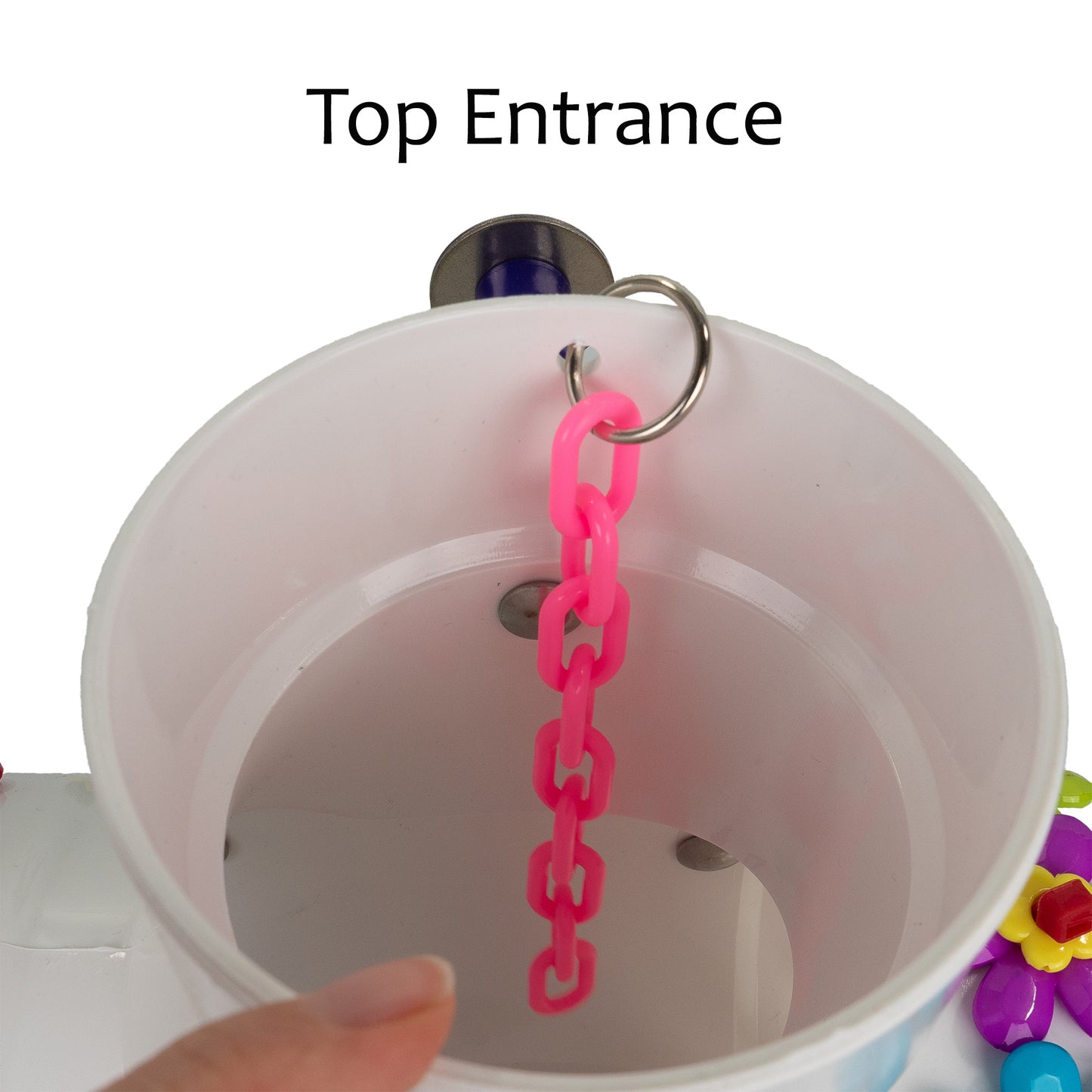 Side-mounted Adventure Tunnel -  Safe Cozy Hut for small Parrots