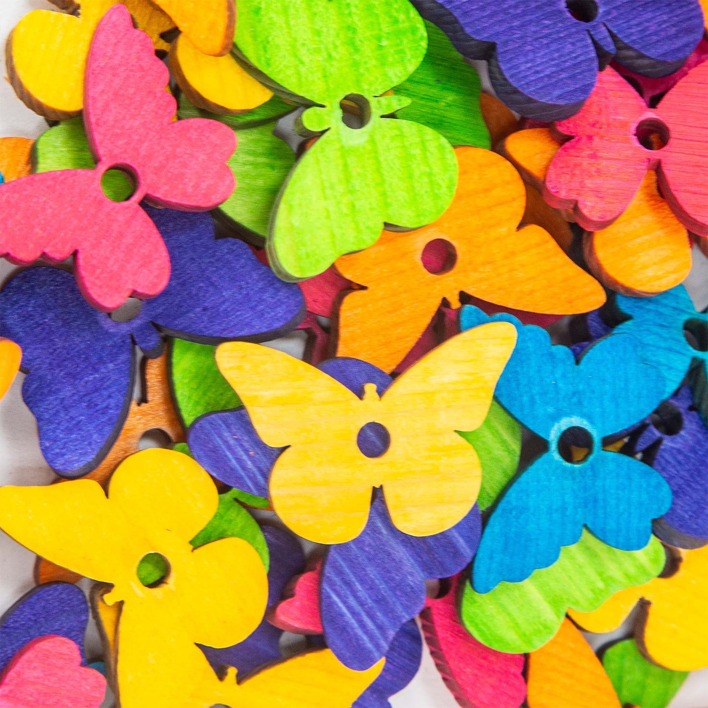 Small Pine Wood Butterflies – Colorful Toy Parts for Birds & Small Pets