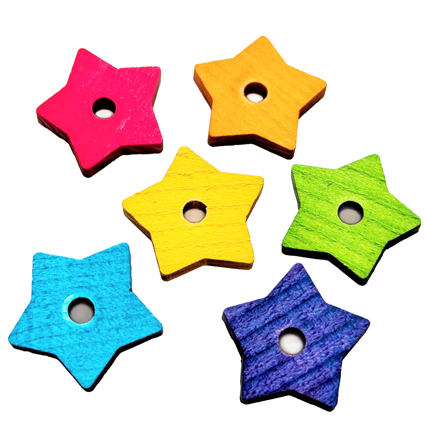 Small Pine Wood Star 1" - Bird Toy Parts