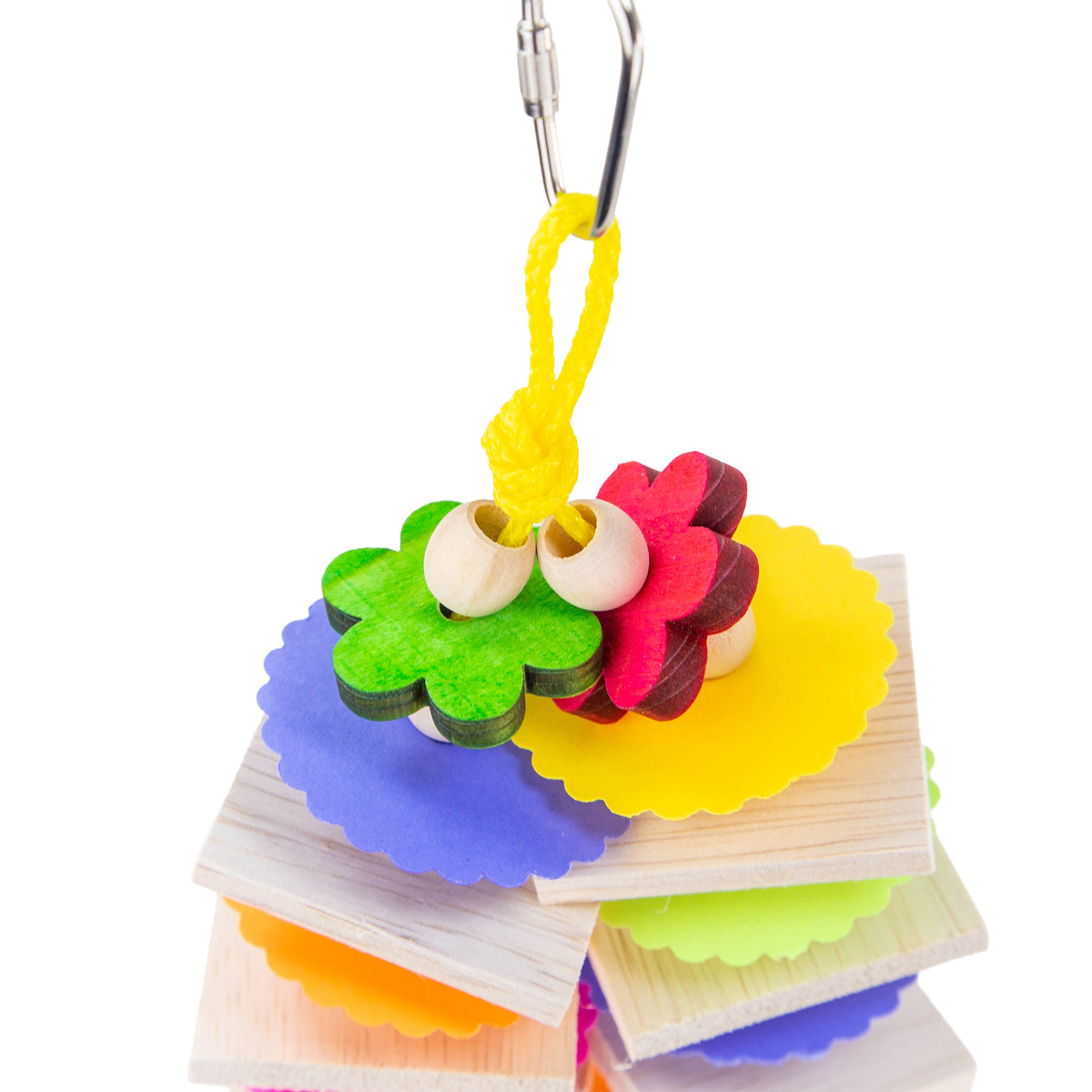 Think Spring – Small Bird Toy with Balsa, Beads and Paper