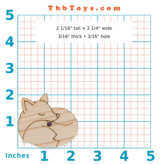Vixen the Fox - Solid Pine Cutout