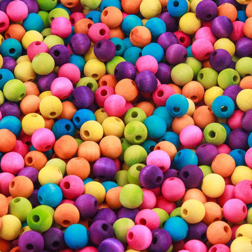 Small Hardwood Bead 1/2"