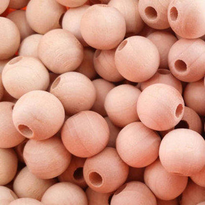 Small Hardwood Bead 1/2"
