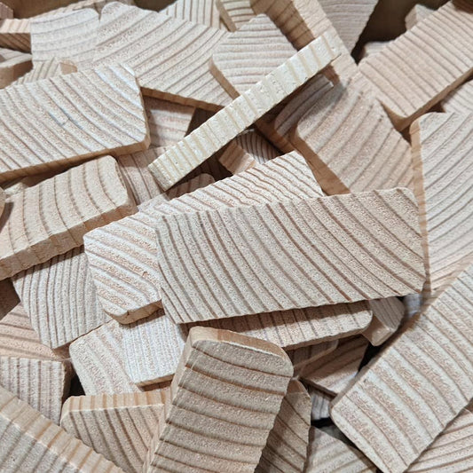 3/8" Thick Pine Chippers Natural with no Hole