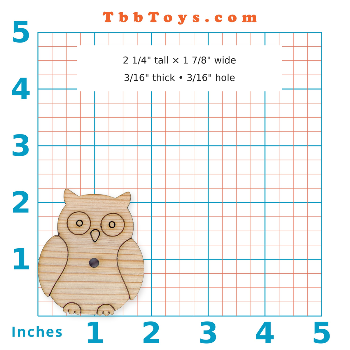 Wisdom the Owl - Solid Pine Cutout
