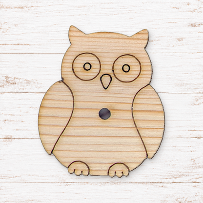 Wisdom the Owl - Solid Pine Cutout