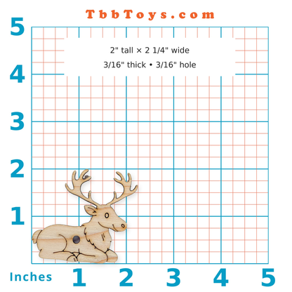 Buckley the Reindeer - Solid Pine Cutout