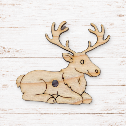 Buckley the Reindeer - Solid Pine Cutout